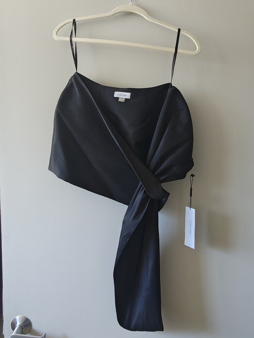 NWT Calvin Klein Black Formal Shawl